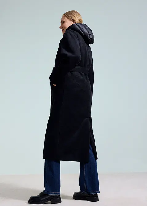 Cappotto prémaman 6 in 1 con inserto babywearing e gilet staccabile, bonprix