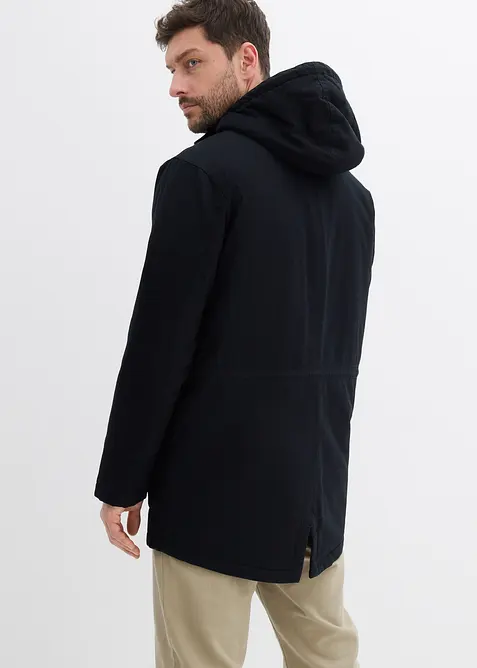 Parka invernale con cappuccio in teddy, bonprix