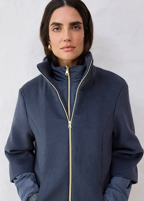 Cappotto di lana con piumino interno (set da 2), bonprix