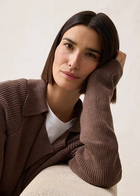 Cardigan in misto lana, bonprix