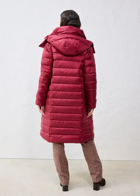 Piumino lungo con piume riciclate, bonprix