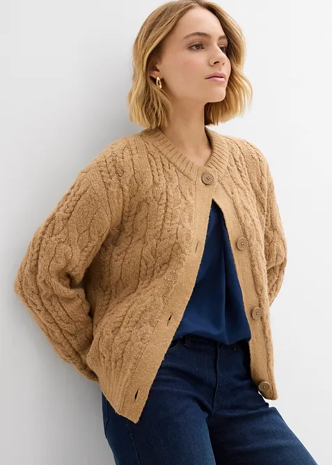 Cardigan in maglia grossa, bonprix