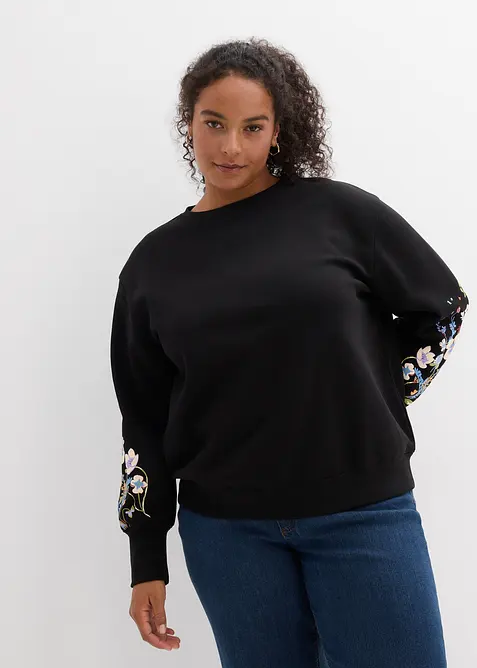 Felpa in misto cotone, bonprix