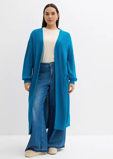 Cardigan lungo con spalle scese, bonprix