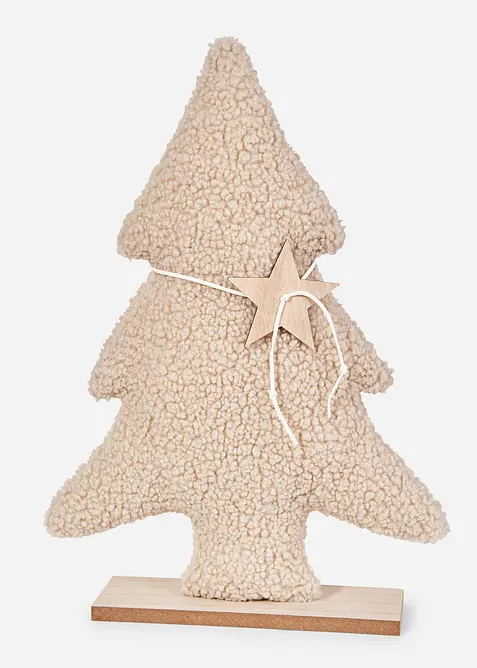 Abete decorativo con tessuto teddy, bonprix