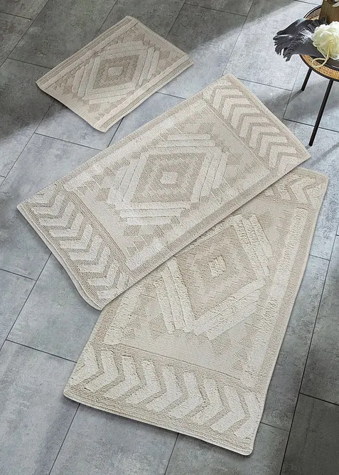 Tappeto da bagno con struttura a rilievo, bonprix