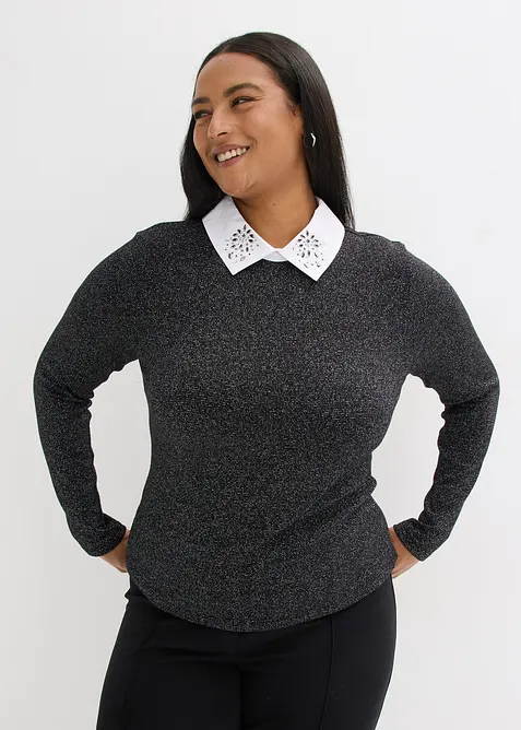 Maglia in misto cotone, bonprix