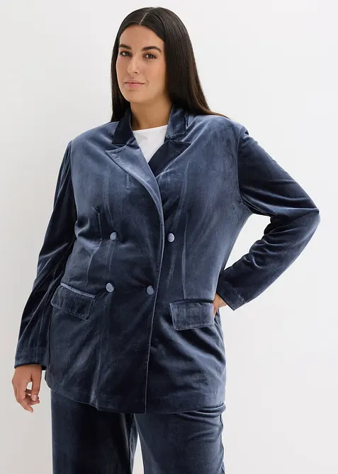 Blazer in velluto morbido, bonprix