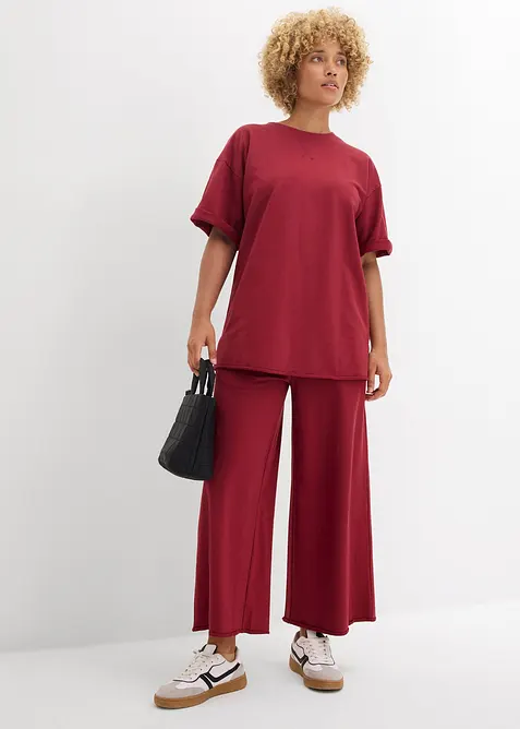 Felpa lunga in puro cotone, bonprix