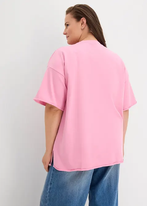 Felpa lunga in puro cotone, bonprix