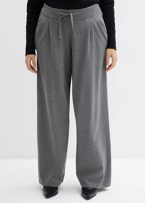 Pantaloni in maglia di misto cachemire morbido, bonprix