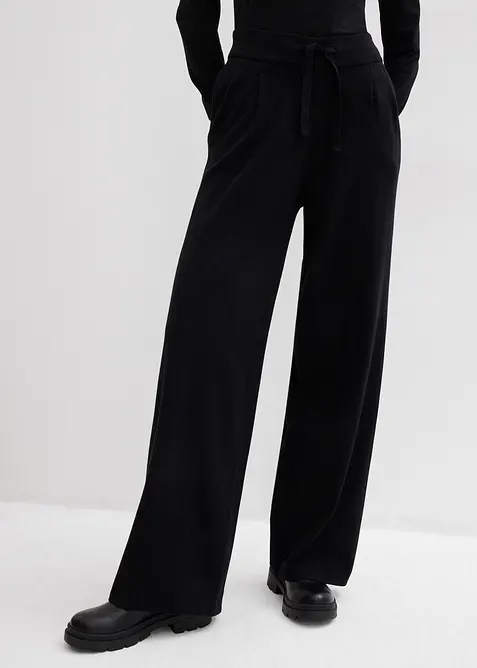 Pantaloni in maglia di misto cachemire morbido, bonprix