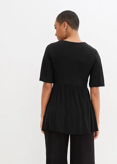 T-shirt svasata a maniche corte, bonprix