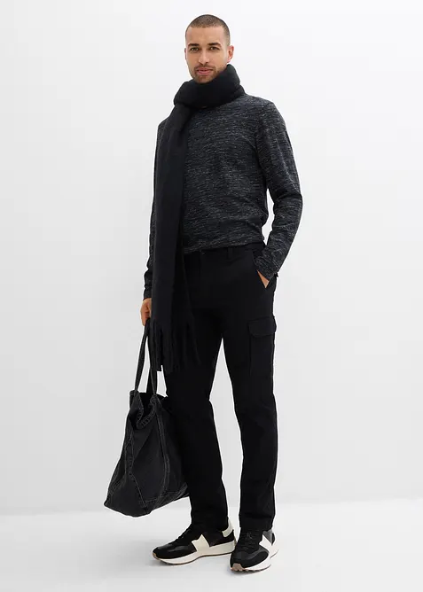 Pantaloni cargo elasticizzati termici regular fit, straight, bonprix