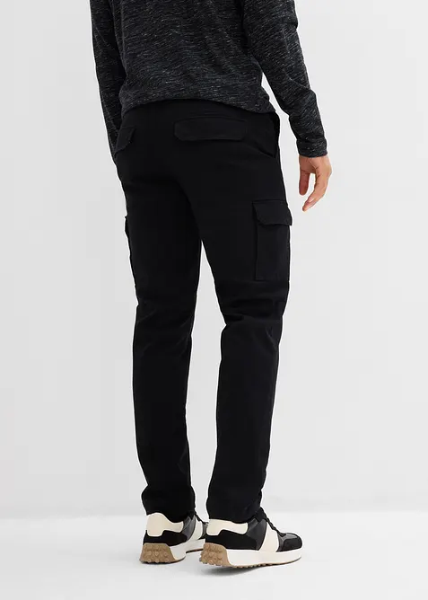 Pantaloni cargo elasticizzati termici regular fit, straight, bonprix