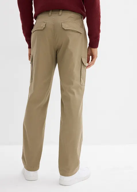 Pantaloni cargo elasticizzati termici regular fit, straight, bonprix