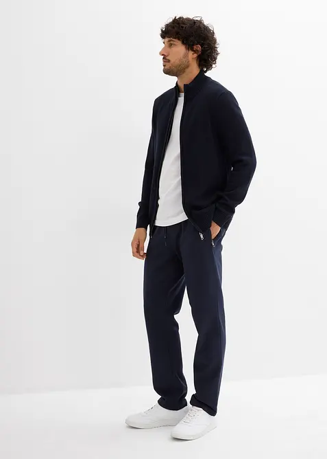 Cardigan con collo dritto e cotone riciclato, bonprix