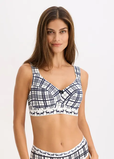 Reggiseno senza ferretto con cotone (pacco da 2), bonprix