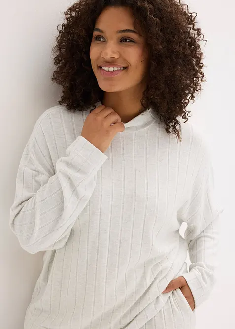 Tuta da casa oversize in morbida maglia a coste, bonprix