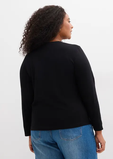 Maglia a maniche lunghe in puro cotone, bonprix