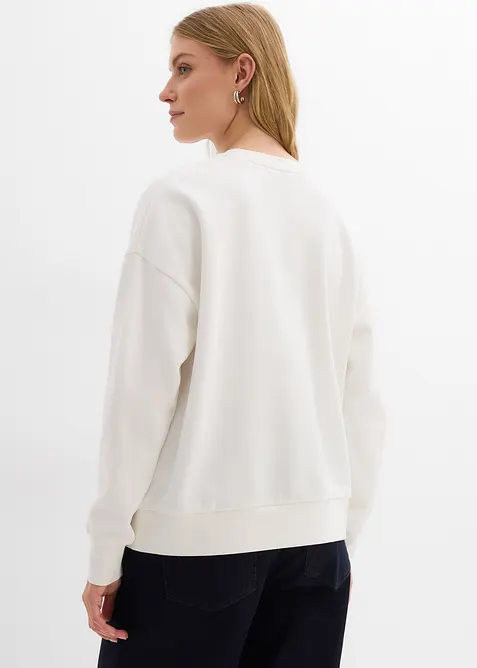Felpa oversize in puro cotone biologico, bonprix
