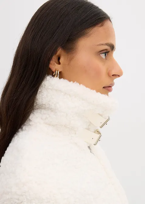 Pelliccia sintetica corta in pile teddy, bonprix