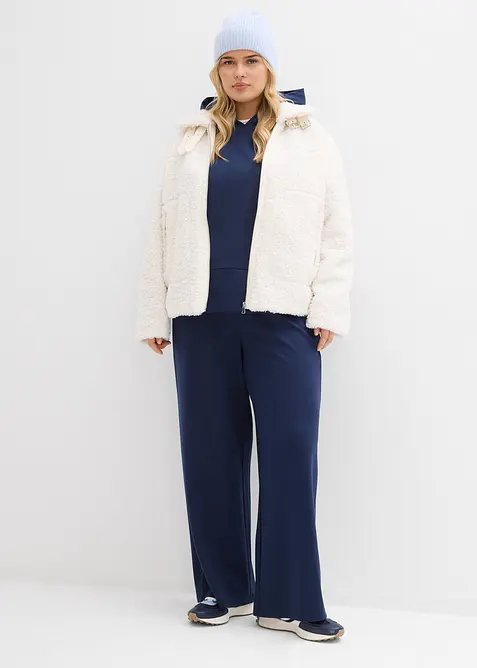 Pelliccia sintetica corta in pile teddy, bonprix