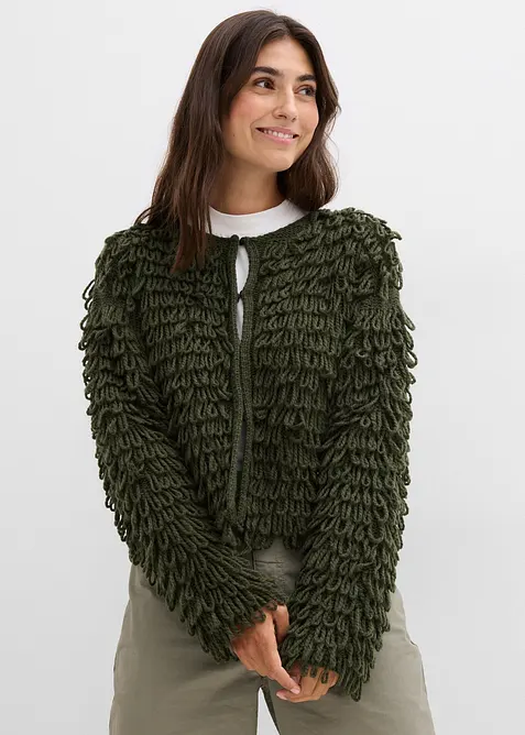Cardigan in filato grosso, bonprix