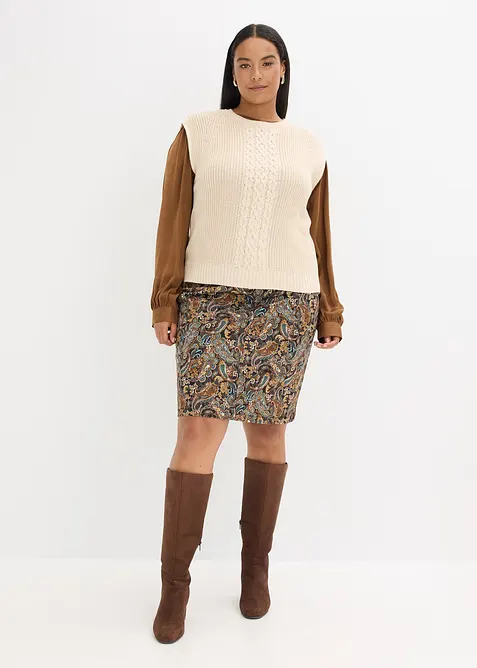 Gilet in maglia in misto lana, bonprix