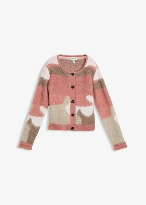 Cardigan fantasia con abbottonatura, bonprix