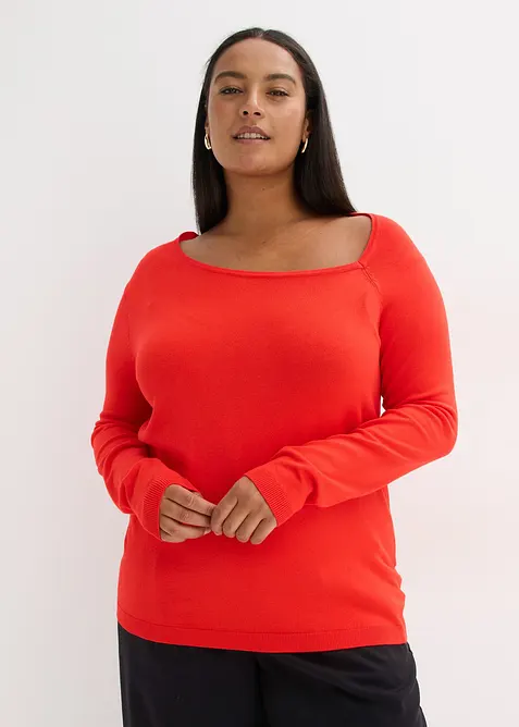 Maglione in misto viscosa fluente, bonprix