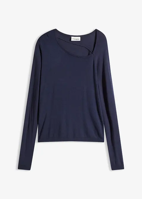 Maglione in misto viscosa fluente, bonprix