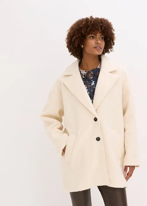 Cappotto bouclé corto, oversized, bonprix