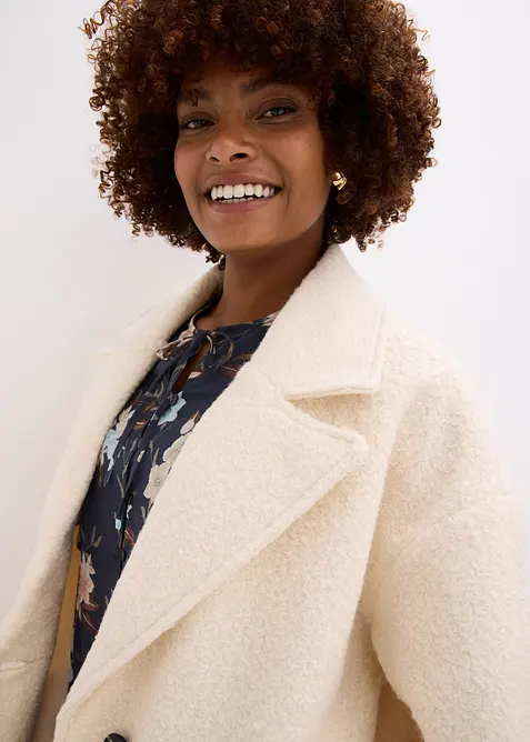 Cappotto bouclé corto, oversized, bonprix