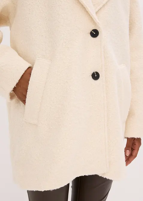 Cappotto bouclé corto, oversized, bonprix