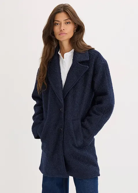 Cappotto bouclé corto, oversized, bonprix