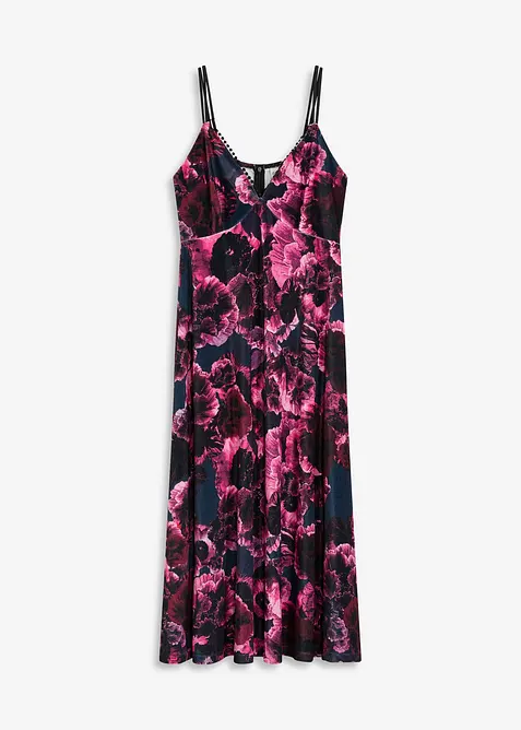 Abito midi in velluto lucido, bonprix