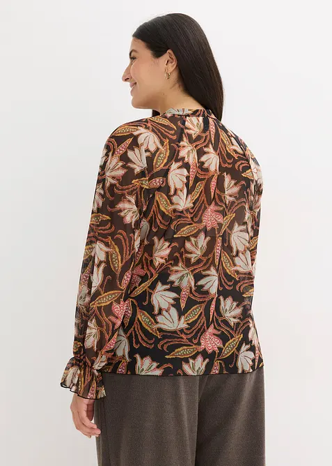 Maglia lunga in mesh morbido, bonprix