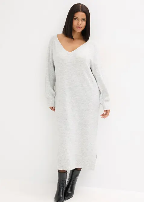 Abito midi in maglia oversize, bonprix