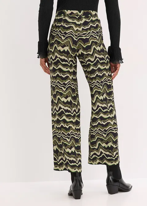 Pantaloni a palazzo in crêpe leggero di viscosa, bonprix