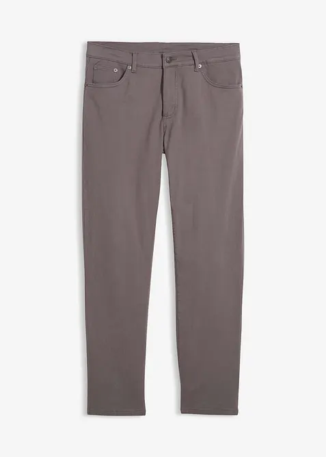 Pantaloni termici elasticizzati con fodera in flanella straight, regular fit, bonprix