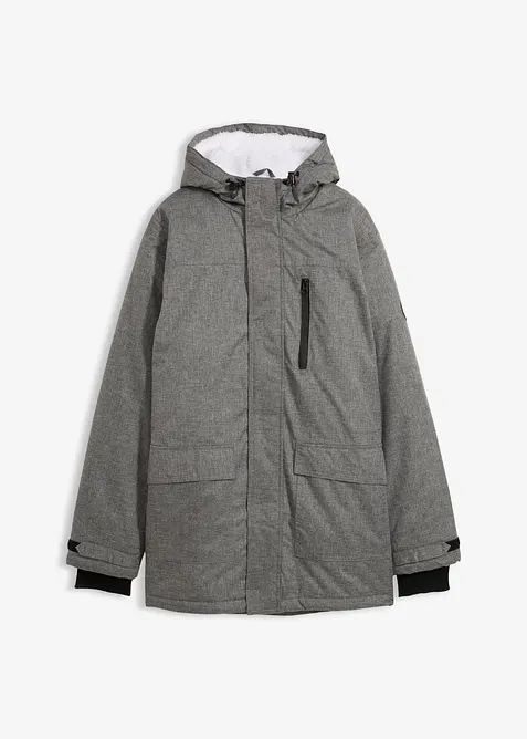 Parka tecnico impermeabile con fodera in pile morbido, bonprix