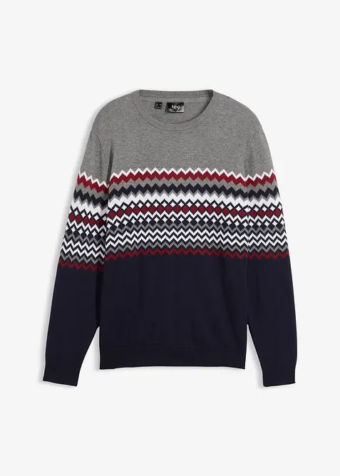 Maglione norvegese con cotone, bonprix