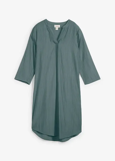 Abito tunica in misto viscosa con effetto operato, bonprix