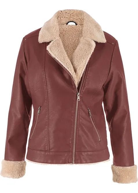 Giacca in similpelle foderata, bonprix
