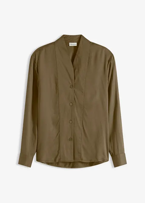 Camicia in satin fluente, bonprix