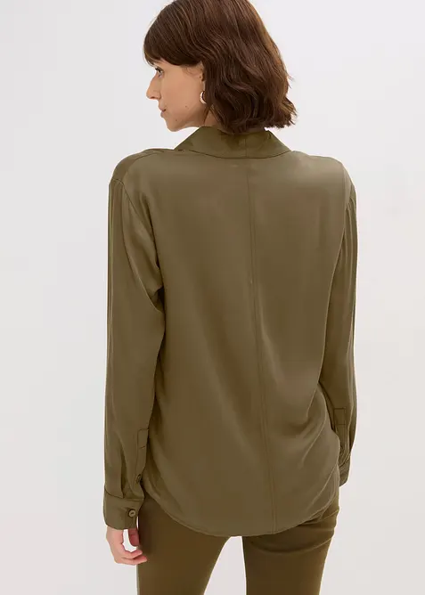 Camicia in satin fluente, bonprix