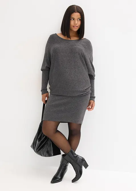 Abito fluente in maglia misto viscosa, bonprix