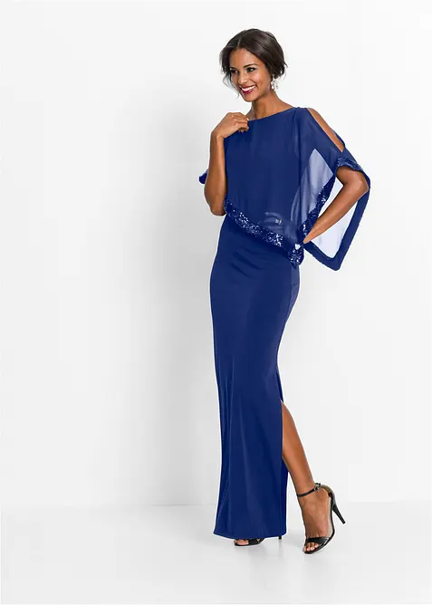 Abito di jersey con paillettes, bonprix