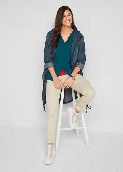 Cardigan in maglia fine con cotone riciclato, bonprix